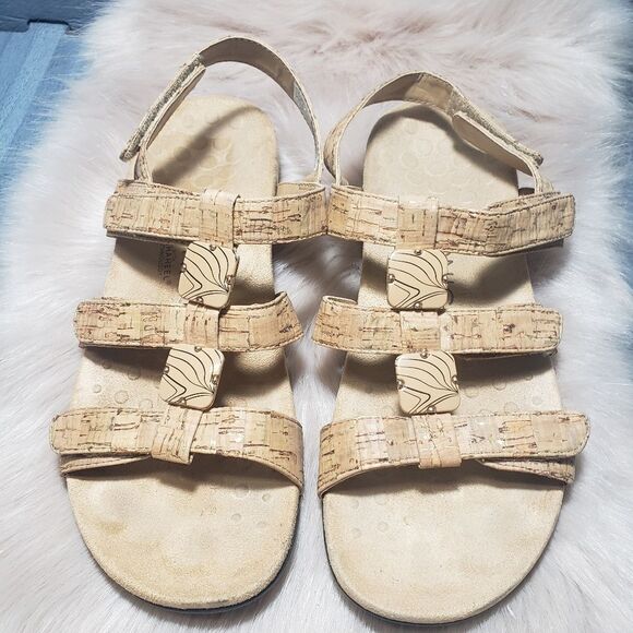 Vionic orthaheel ladies gold sandals - Picture 1 of 5